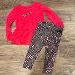 Nike girls dryfit set 24 months